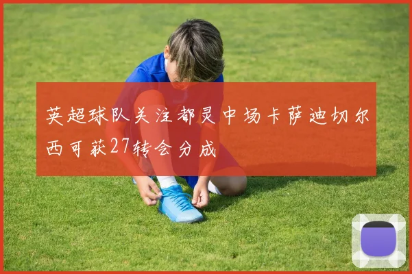 英超球队关注都灵中场卡萨迪切尔西可获27转会分成